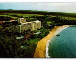 Kauai Surf Hotel Aerial View Kalapaki Beach Hawaii HI UNP Chrome Postcar... - $3.91