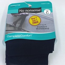 4 No Nonsense Tights Lot size C Black Complete Comfort Essential Basics ST - £13.32 GBP