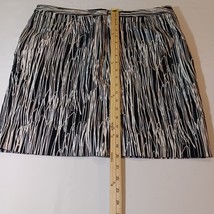 Worthington Back Zipper Women's Black & White Skirt Size 16 Measured Waist 38 image 10