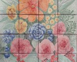 Mexican Talavera Mural - Flores6 - - $180.00