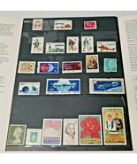 Vintage 1975 Stamp Collection Lot of 26 Old Stamps W/ USPS Folder - £23.24 GBP