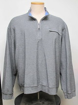 ORVIS Men&#39;s Edgehill Twill Quarter-Zip Sweatshirt XXL in Gray - $20.27