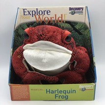 New 14” Wild Life Red Monty the Harlequin Frog Plush Discovery Channel S... - £15.69 GBP