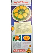 Canned Cling California Peaches Recipes 1947 Vintage Print Ad - $13.41 CAD