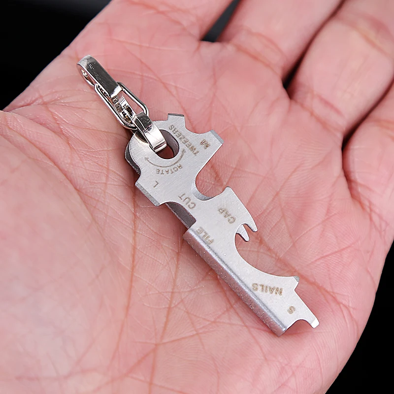 5PCS EDC camping Outdoor Stainless Steel Multi Key True Utility Keytool with 8 - $23.83