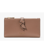Kate spade Knott Zip Slim Leather Card Wallet ~NWT~ Warm Acorn - $2,224.19 MXN