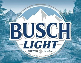 New Busch Light Logo Decorative Metal Tin Sign Made in the USA Beer Alcohol - $11.25