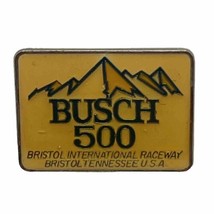 Busch Beer 500 Bristol Speedway Tennessee NASCAR Racing Enamel Lapel Hat Pin - £6.34 GBP