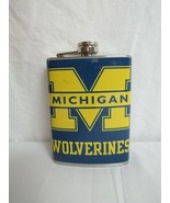 Michigan Wolverines Stainless Steel 8oz. Hip Flask FB12MW - £7.77 GBP