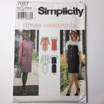 Simplicity 7057 Size 18 20 22 Misses&#39; One or Two Piece Dress - $12.86