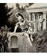 Downfall Of Miltiades Athens 1913 Greek Plate Print 2 Page History DWAA14 - $39.99