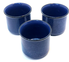 Marlboro Unlimited Blue Speckled Coffee Soup Mug Cup 16 Oz, Set Of 3 Read - £11.65 GBP