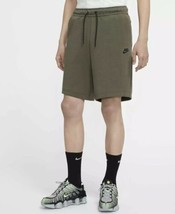 Nike Tech Fleece Shorts Size Large Olive Marsh Sportswear NSW CU4503-380 - £53.45 GBP