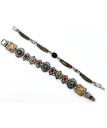 Two Premier Designs Silver Tone Link Bracelets - $31.68