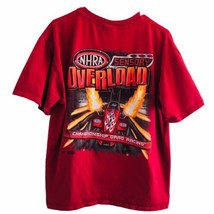 NHRA Drag Racing T Shirt Mid 2000&#39;s Hot Rod XL Double Sided Graphic Over... - £30.25 GBP