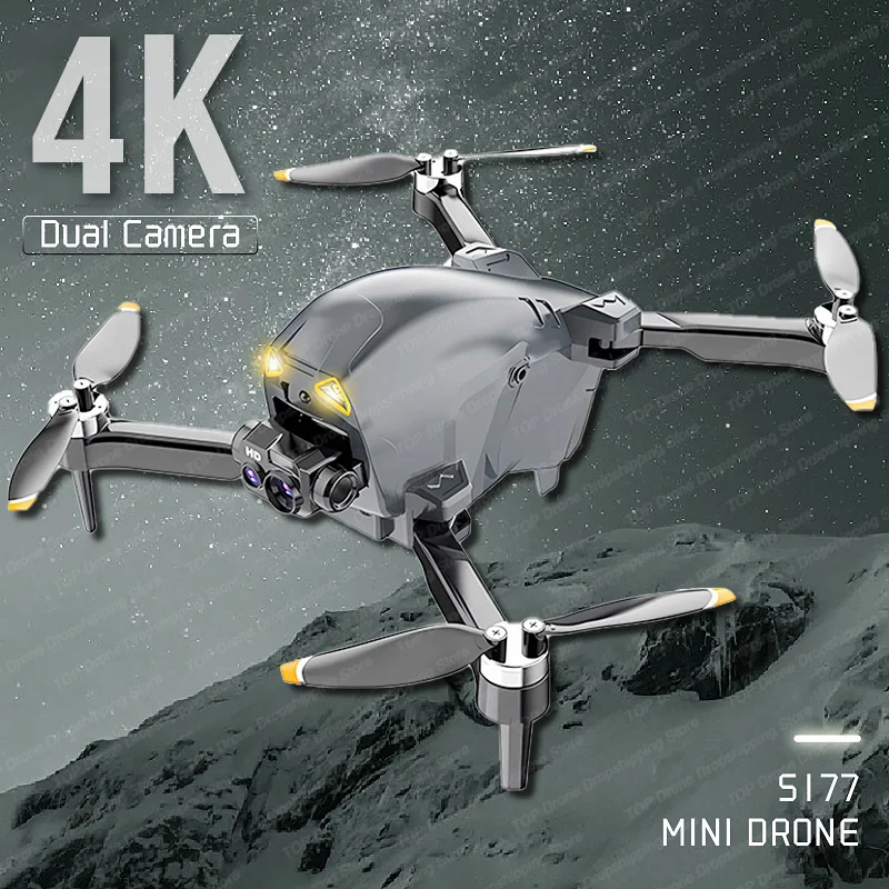 S177 Mini RC Drone 4K Dual Camera Professional FPV WIFI Height Maintaining - £220.41 GBP+
