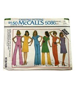 Vintage Carefree McCalls Patterns 5086 Miss 10 1976 Sewing Pattern Tunic... - $7.99