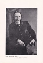 Vtg 8 x 5.5&quot; Print Brown&#39;s Famous Pictures - Robert Louis Stevenson - No. 2255 - £3.14 GBP