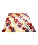 Bacova Poppy Flowers Floral Shower Curtain 71.5”x69” Purple Red Bright S... - £25.26 GBP