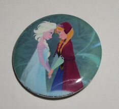 Disney Frozen Elsa Anna Pinback Button WD 80408 1 1/4" - $4.99