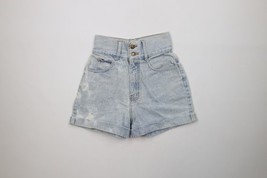 Vintage 90s Streetwear Womens 5 Distressed Cuffed Denim Jean Shorts Jort... - $29.41