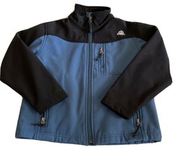 Snozu Boys Black Blue Winter Jacket Softshell Pockets Fleece Lined Mediu... - $17.15