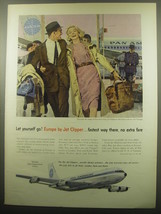 1959 Pan Am Airlines Ad - Let yourself go! Europe by Jet Clipper - £12.01 GBP