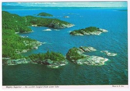 Postcard Mighty Superior World&#39;s Largest Fresh Water Lake Ontario - £3.10 GBP