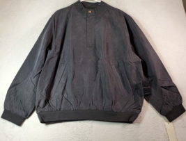 Nicklaus Golf Jacket Men XL Black 100% Silk Water Resistant 1/4 Zip NWT ... - $26.36