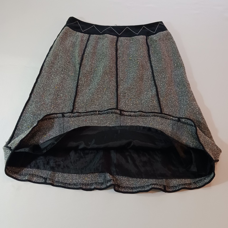 Sag Harbor F53288GY Women's Back Zip A-Line Gray Skirt Size 8 Item image 8