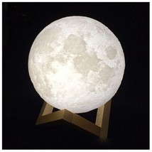 3D Magical Moon Lamp Charging Moon Night Light White Moonlight Valentines Gift - £26.12 GBP
