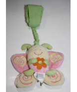 Koala Baby Pastel Plush Green Pink Butterfly 3.5&quot; Wrist Ankle Pull Soft ... - $16.77