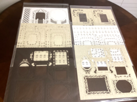 Laser Cut Scrapbooking Accents 6 New Paper Sheets Fancy Frames and Boarders - $24.00