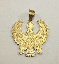 Ciondolo in oro 18 carati con falco faraonico fatto a mano egiziano Santità... - £534.14 GBP