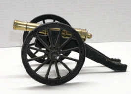Miniature Brass Cast Iron Toy Model Cannon 591 Desktop Art - £13.28 GBP