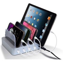 Usb Charging Station - Charging Dock - 4-Port - Fast Charging Station Fo... - £36.95 GBP