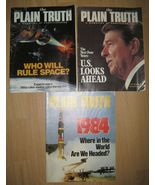 THE PLAIN TRUTH MAGAZINE Lot 80s Ronald Reagan STAR WARS WW3 COLD WAR - £19.65 GBP
