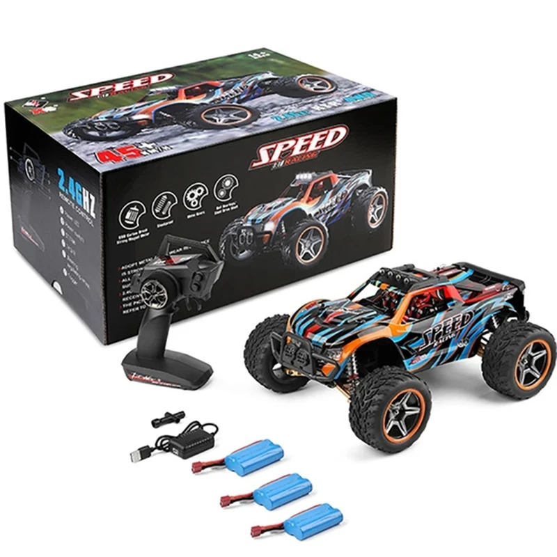 Wltoys 104009 1:10 2.4G Racing 45KM/H 4WD RC Car Speed Big Alloy Electric Remote - £210.46 GBP+