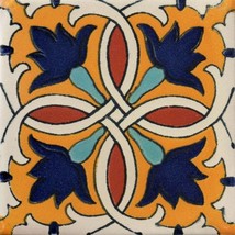 POOL TILES Mexican Talavera Ceramic Frost Proof Handcrafted Tiles - Emil... - $179.00