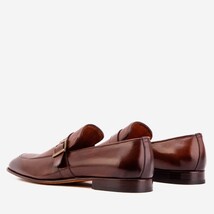 The Marquez Tan Baby Buffalo & Deer Leather Loafer Men Shoe image 6