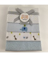 Carter&#39;s Just One You 4 Pack Receiving Blankets Baby Animals Elephant Gi... - $54.09 CAD