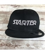 Starter Men&#39;s STAR-FIT Flat Brim Cap, Black Size Medium - $354.34 MXN