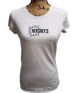 Alo Womens Size L Cool Fit Top Hershey&#39;s Logo Athletic Sports White - $18.80