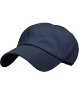 Navy Solid Plain Washed Dad Hat Cotton Polo Style Baseball Ball Cap New - $19.99