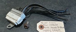 92-00 CIVIC Chassis Cable Ground Wire Junction Used OEM 4 Harness Repair... - £14.62 GBP
