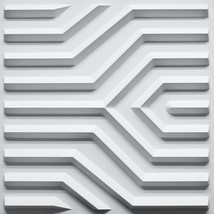 Dundee Deco 3D Wall Panels - Modern Stripes Paintable White PVC Wall Paneling fo - £5.88 GBP+