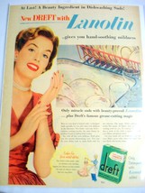 1953 Color Ad Dreft Detergent A Beauty Ingredient In Dishwashing Suds - $8.99