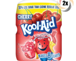2x Canisters Kool-Aid Cherry Flavored Powdered Drink Mix | Caffeine Free... - £18.80 GBP