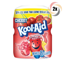 2x Canisters Kool-Aid Cherry Flavored Powdered Drink Mix | Caffeine Free | 19oz - £18.74 GBP