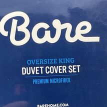 Bare Bedding Duvet Cover Size - Premium Oversized King 01 - White - $30.39